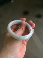 Load image into Gallery viewer, 53.5mm Certified 100% natural Type A green/white jadeite jade bangle F116-9053