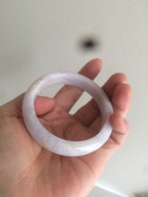 Load image into Gallery viewer, 53.5mm certificated Type A 100% Natural light purple/white/yellow Jadeite Jade bangle AH63-4028