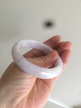 Load image into Gallery viewer, 53.5mm certificated Type A 100% Natural light purple/white/yellow Jadeite Jade bangle AH63-4028