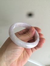 Load image into Gallery viewer, 53.5mm certificated Type A 100% Natural light purple/white/yellow Jadeite Jade bangle AH63-4028