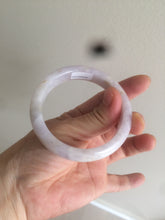 Load image into Gallery viewer, 53.5mm certificated Type A 100% Natural light purple/white/yellow Jadeite Jade bangle AH63-4028