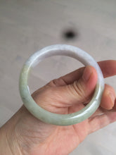 Load image into Gallery viewer, 56.5mm 100% natural certified green/white jadeite jade bangle AT39-8941