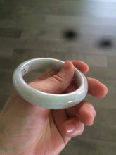 Load image into Gallery viewer, 53.5mm Certified 100% natural Type A green/white jadeite jade bangle F116-9053
