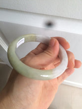 Load image into Gallery viewer, 56.5mm 100% natural certified green/white jadeite jade bangle AT39-8941