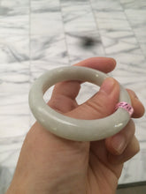 Load image into Gallery viewer, 50-52 mm Type A 100% Natural light green/white Jadeite Jade baby/little kids/small adult hand AB11-1/2/3