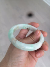 Load image into Gallery viewer, 54.6mm certified 100% natural Type A sunny green/white/brown jadeite jade bangle AH61-3333