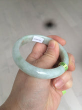 Load image into Gallery viewer, 53mm certificated Type A 100% Natural light green/yellow/purple Jadeite Jade bangle L106-2747
