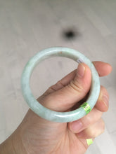 Load image into Gallery viewer, 53mm certificated Type A 100% Natural light green/yellow/purple Jadeite Jade bangle L106-2747