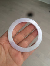 Load image into Gallery viewer, 51.5mm certified Type A 100% Natural sunny green/purple flat style Jadeite jade bangle N109