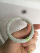 Load image into Gallery viewer, 53mm certificated Type A 100% Natural light green/yellow/purple Jadeite Jade bangle L106-2747