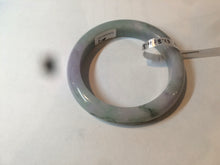 Load image into Gallery viewer, 52.3mm Certified type A 100% Natural green purple Jadeite Jade bangle Y118-3572