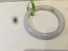 Load image into Gallery viewer, 54mm certifed 100% natural certified white/light purple jadeite jade bangle AC43-5953