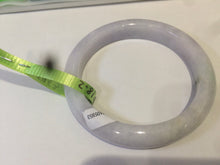 Load image into Gallery viewer, 54mm certifed 100% natural certified white/light purple jadeite jade bangle AC43-5953