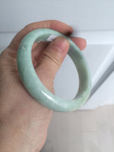 Load image into Gallery viewer, 56.4mm certified Type A 100% Natural sunny green Jadeite Jade bangle U126-2490