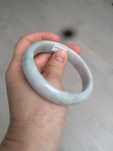 Load image into Gallery viewer, 58mm Certified Type A 100% Natural light green/purple Jadeite Jade bangle N108-2822