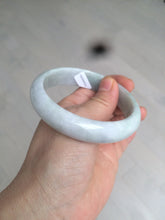 Load image into Gallery viewer, 58mm Certified Type A 100% Natural light green/purple Jadeite Jade bangle N108-2822