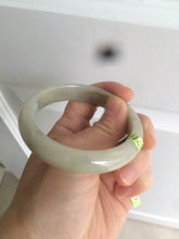Load image into Gallery viewer, 54.7mm certified 100% natural type yellow/green jadeite jade bangle Z92-8520