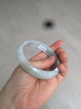Load image into Gallery viewer, 58mm Certified Type A 100% Natural light green/purple Jadeite Jade bangle N108-2822