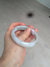 Load image into Gallery viewer, 58mm Certified Type A 100% Natural light green/purple Jadeite Jade bangle N108-2822