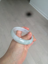 Load image into Gallery viewer, 58mm Certified Type A 100% Natural light green/purple Jadeite Jade bangle N108-2822
