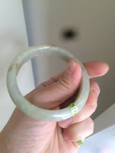 Load image into Gallery viewer, 54.7mm certified 100% natural type yellow/green jadeite jade bangle Z92-8520