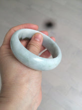 Load image into Gallery viewer, 57mm Certified type A 100% Natural green/white/brown chubby Jadeite bangle N107-3788