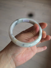 Load image into Gallery viewer, 59mm Certified Type A 100% Natural green black purple gray Jadeite Jade bangle C68-7535