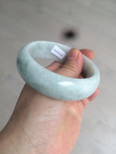 Load image into Gallery viewer, 57mm Certified type A 100% Natural green/white/brown chubby Jadeite bangle N107-3788
