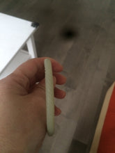 Load image into Gallery viewer, Certified 57.5 mm 100% Natural green/ white round cut twist vintage style nephrite Jade bangle X47-1194