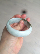 Load image into Gallery viewer, 57mm Certified type A 100% Natural green/white/brown chubby Jadeite bangle N107-3788