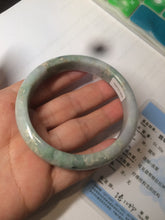 Load image into Gallery viewer, 58.5mm Certified Type A 100% Natural light green/purple jadeite jade bangle U128-9906