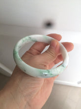 Load image into Gallery viewer, 61.3mm Certified Type A 100% Natural sunny green/white/light purple jadeite Jade bangle S45-7278
