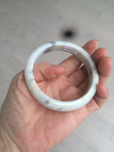 Load image into Gallery viewer, 59mm Certified Type A 100% Natural green black purple gray Jadeite Jade bangle C68-7535
