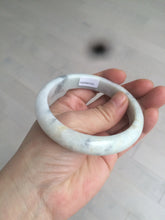 Load image into Gallery viewer, 59mm Certified Type A 100% Natural green black purple gray Jadeite Jade bangle C68-7535