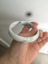 Load image into Gallery viewer, 61.3mm Certified Type A 100% Natural sunny green/white/light purple jadeite Jade bangle S45-7278