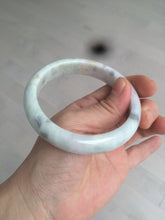 Load image into Gallery viewer, 59mm Certified Type A 100% Natural green black purple gray Jadeite Jade bangle C68-7535