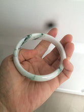 Load image into Gallery viewer, 61.3mm Certified Type A 100% Natural sunny green/white/light purple jadeite Jade bangle S45-7278