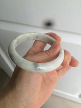 Load image into Gallery viewer, 59mm Certified Type A 100% Natural green black purple gray Jadeite Jade bangle C68-7535