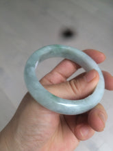 Load image into Gallery viewer, 52.5mm Certified type A 100% Natural green white Jadeite Jade bangle A77-2424