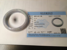 Load image into Gallery viewer, 59mm certified Type A 100% Natural green/purple/yellow/yellow Jadeite bangle U130-9888