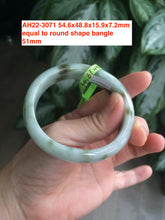 Load image into Gallery viewer, Sale! 100% natural Type A icy green/brown/purple jadeite jade XXXS bangle group12