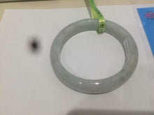 Load image into Gallery viewer, 53mm certificated Type A 100% Natural light green/yellow/purple Jadeite Jade bangle L106-2747