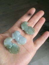 Load image into Gallery viewer, 100% natural type A jadeite jade green/white 3D PiXiu(貔貅) pendant/bracelet AE26