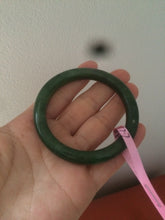 Load image into Gallery viewer, 51.9 mm 100% Natural  dark green nephrite Jade (碧玉) bangle KS-16