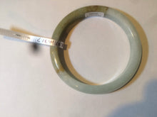 Load image into Gallery viewer, 58.5mm certificated Type A 100% Natural green/brown Jadeite Jade bangle AD60-0598