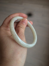 Load image into Gallery viewer, 55.5 mm Certified type A 100% Natural beige/yellow/white Jadeite bangle S43-7293