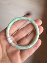 Load image into Gallery viewer, 49.7mm Certified Type A 100% Natural sunny green/red slim Jadeite Jade bangle AQ22-0186