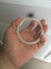 Load image into Gallery viewer, 55.5 mm Certified type A 100% Natural beige/yellow/white Jadeite bangle S43-7293
