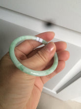 Load image into Gallery viewer, 49.7mm Certified Type A 100% Natural sunny green/red slim Jadeite Jade bangle AQ22-0186