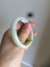 Load image into Gallery viewer, 51.5mm certified 100% natural Type A green/yellow oval jadeite jade bangle e68-8540